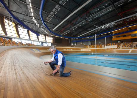 SHR begeleidt aanleg nieuwe wielerbaan Omnisport Apeldoorn